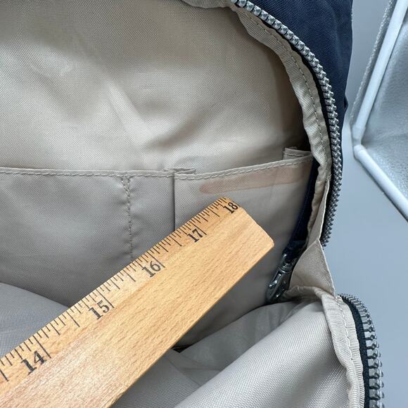 Kipling Large Unisex True Blue Backpack With Monkey Keychain Charm - Picture 12 of 12